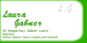 laura gabner business card